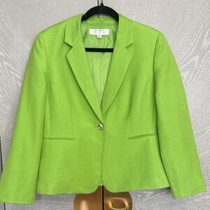 Tahari Women's Bright Green Blazer